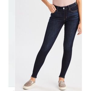 AMERICAN EAGLE DARK HIGH RISE JEGGINGS
